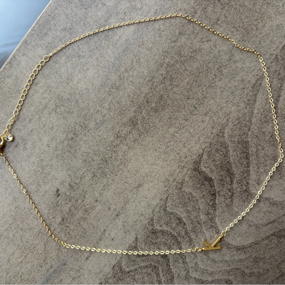 Sideways “K” necklace